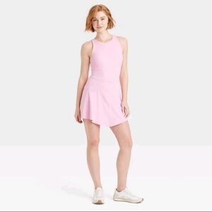 NWT Joylab scallop pink athletic dress sz L